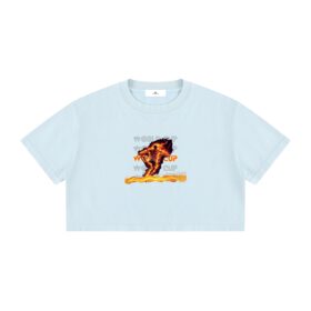 Women's Mineral Wash Cotton Crop T-Shirt