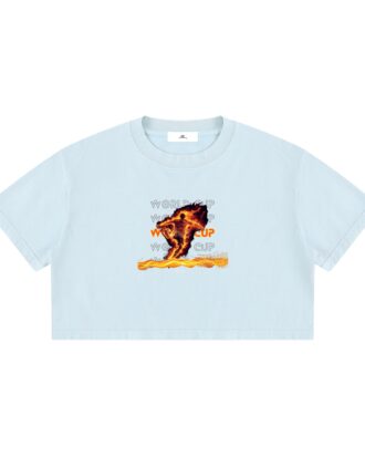 Women's Mineral Wash Cotton Crop T-Shirt