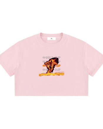 Women's Mineral Wash Cotton Crop T-Shirt